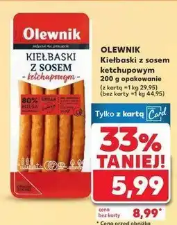 Kaufland Kiełbaski z sosem ketchupowym Olewnik oferta