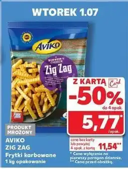Kaufland Frytki karbowane Aviko zig zag oferta