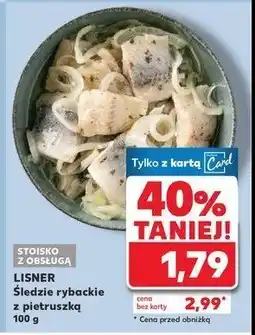 Kaufland Filety śledziowe rybackie krojone z pietruszką Lisner oferta
