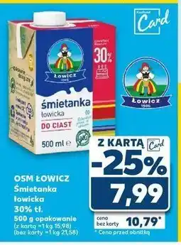Kaufland Śmietanka uht 30% Łowicka oferta