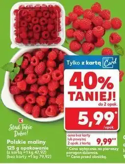 Kaufland Maliny polskie K-classic stąd takie dobre! oferta