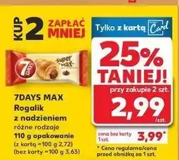 Kaufland Rogal z nadzieniem kakaowym 7 days super max oferta