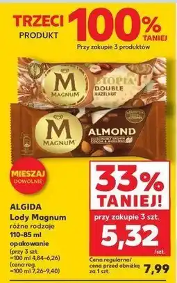 Kaufland Lód utopia Algida magnum double oferta