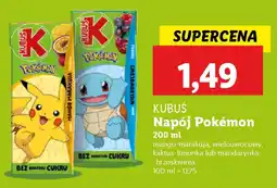 Lidl Kubuś napój pokémon oferta