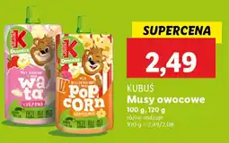 Lidl Kubuś musy owocowe oferta