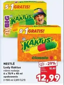 Kaufland Lody big jungle patec Nestle kaktus oferta