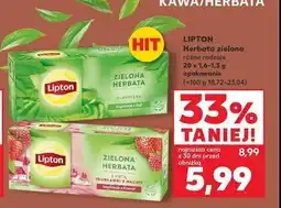 Kaufland Herbata classic Lipton green tea oferta