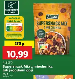 Lidl Alesto supersnack mix z miechunką lub jagodami goji oferta