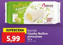Lidl Balconi ciastka rollino pistacjowe oferta