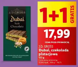Lidl J.d. gross dubai, czekolada pistacjowa oferta