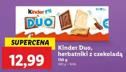 Lidl Kinder Duo, herbatniki z czekoladą oferta