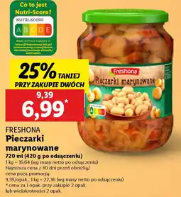 Lidl Freshona pieczarki marynowane oferta
