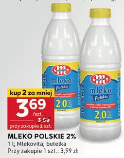 Stokrotka Mleko Polskie 2% butelka 1 l Mlekovita oferta