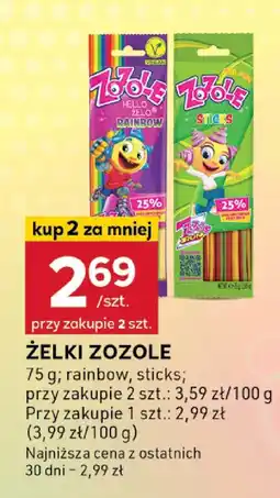 Stokrotka Żelki ranbow / sticks Zozole oferta