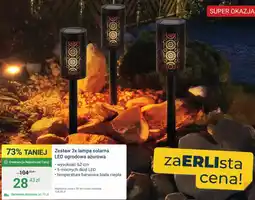 ERLI Zestaw 3x lampa solarna LED ogrodowa ażurowa oferta