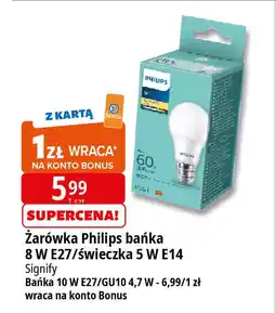 E.Leclerc Żarówka gu10 4.7w Philips oferta