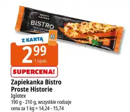 E.Leclerc Zapiekanka z pieczarkami Iglotex Proste Historie Bistro oferta