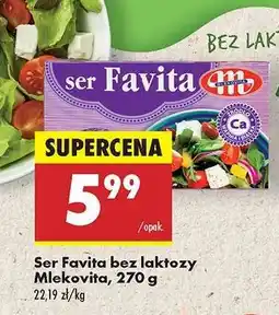 Biedronka Ser Favita bez laktozy Mlekovita, 270 g oferta