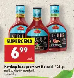 Biedronka Ketchup keto premium Roleski, 425 g oferta
