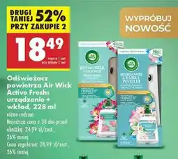 Biedronka Odświeżacz powietrza Air Wick Active Fresh urządzenie + wkład, 228 ml oferta