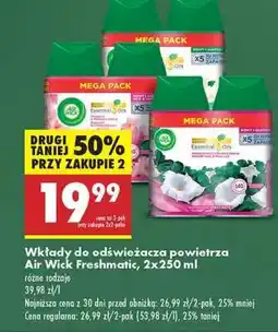 Biedronka Wkłady do odświeżacza powietrza Air Wick Freshmatic 2x250 ml oferta