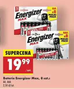 Biedronka Baterie Energizer Max, 8 szt oferta