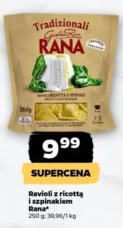 Netto Makaron Ravioli z ricottą i szpinakiem Rana oferta