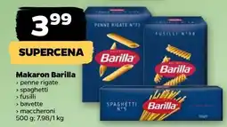 Netto Makaron penne rigate / spaghetti / fusili / bavette / maccheroni Barilla oferta