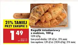 Biedronka Rogalik śniadaniowy z makiem Biedronka oferta