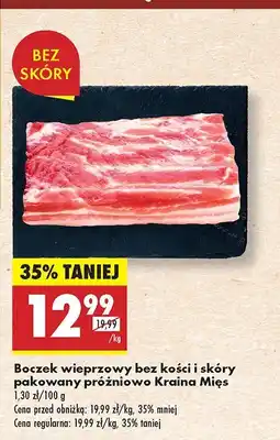 Biedronka Boczek wieprzowy bez kości i skóry Kraina Mięs oferta