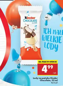 Biedronka Lody na patyku Kinder Chocolate oferta