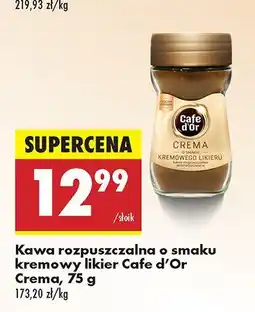 Biedronka Kawa rozpuszczalna o smaku kremowy likier Cafe d'Or Crema oferta