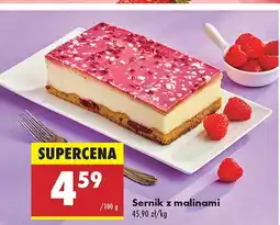 Biedronka Sernik z malinami Biedronka oferta