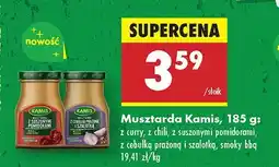 Biedronka Musztarda Kamis z curry, z chili, z suszonymi pomidorami, z cebulką prażoną i szalotką oferta