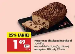 Biedronka Pasztet ze śliwkami Indykpol oferta
