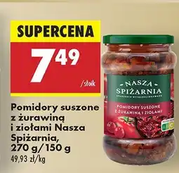 Biedronka Pomidory suszone z żurawiną i ziołami Nasza Spiżarnia oferta