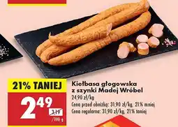 Biedronka Kiełbasa głogowska z szynki Madej Wróbel oferta