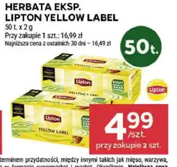 Stokrotka Market Herbata eksp. Lipton Yellow Label oferta