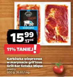 Netto Karkówka wieprzowa w marynacie Gril’love Grill Bar Sztuka Mięsa oferta
