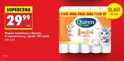 Biedronka Papier toaletowy Queen, 3-warstwowy, opak. 50 rolek oferta