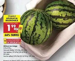 Biedronka Arbuz na wagę oferta