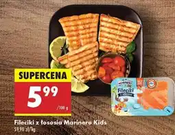 Biedronka Fileciki z łososia Marinero Kids oferta