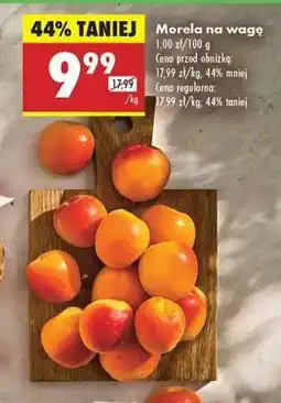 Biedronka Morela na wagę oferta