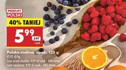 Biedronka Polska malina opak 125 g oferta