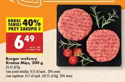 Biedronka Burger wołowy Kraina Mięs 200 g oferta
