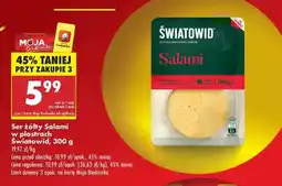 Biedronka Ser żółty Salami w plastrach Światowid , 300 g oferta