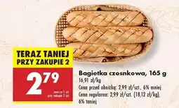 Biedronka Bagietka czosnkowa 165 g oferta