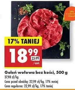 Biedronka Goleń wołowa bez kości 500 g oferta