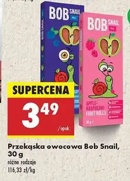 Biedronka Przekąska owocowa Bob Snail, 30 g oferta