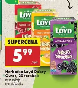 Biedronka Herbatka Loyd Dobry Owoc, 20 torebek oferta